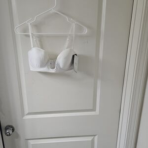 Annette White Strapless Convertible Bra with Removable Straps